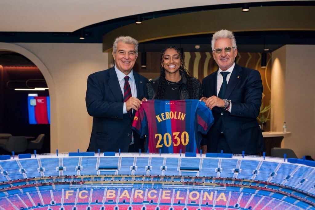 Kerolin Nicoli ya viste de azulgrana: el FC Barcelona presenta a su nuevo refuerzo hasta 2030
