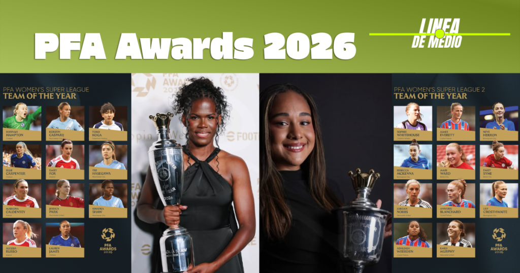 Bunny Shaw y Olivia Smith reinan en los PFA Awards 2026, con Mariona Caldentey en el once ideal