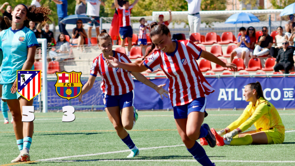 El Atlético de Madrid B arolla al Barça B en menos de media hora (5-3)